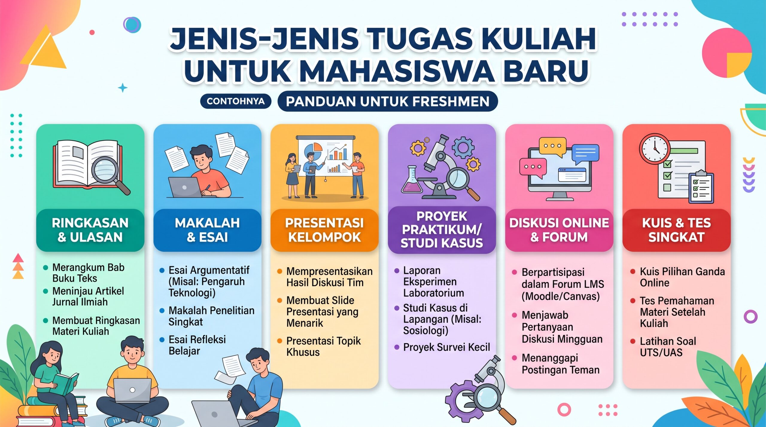 Jenis-Jenis Tugas Kuliah untuk Mahasiswa Baru dan Contohnya