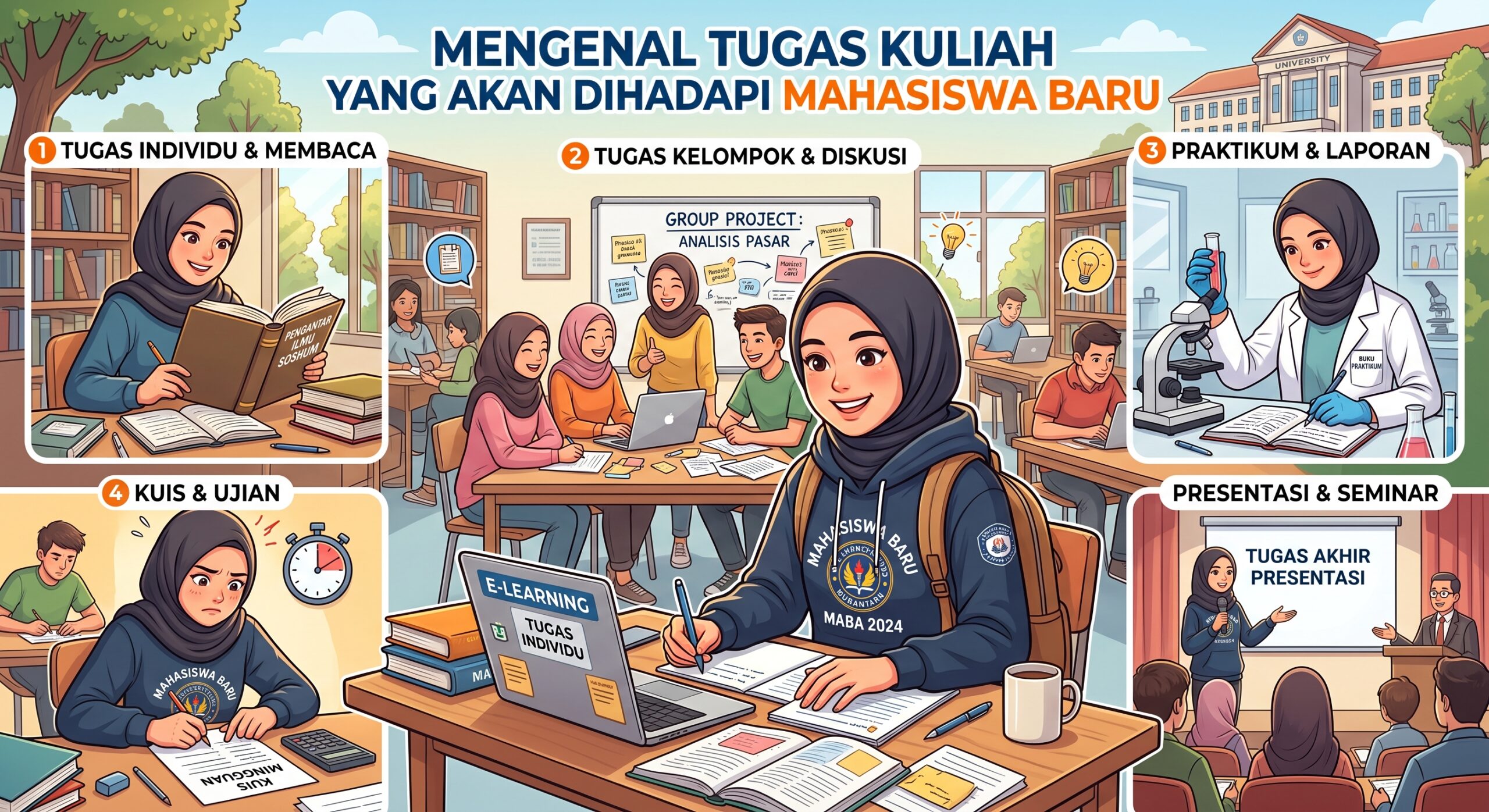 Mengenal Tugas Kuliah yang Akan Dihadapi Mahasiswa Baru